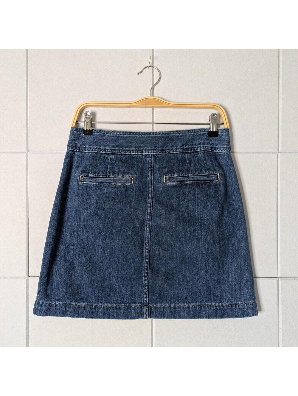 Gap denim button front mini skirt - Picture 3 of 6